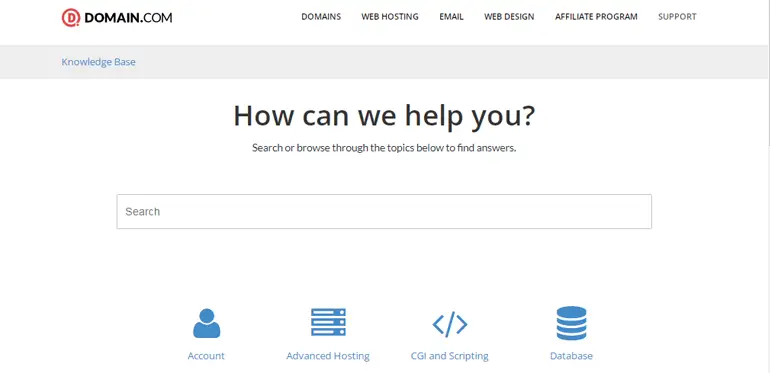 Domain.com 支持
