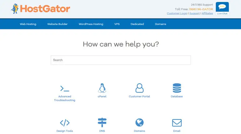 HostGator 支持