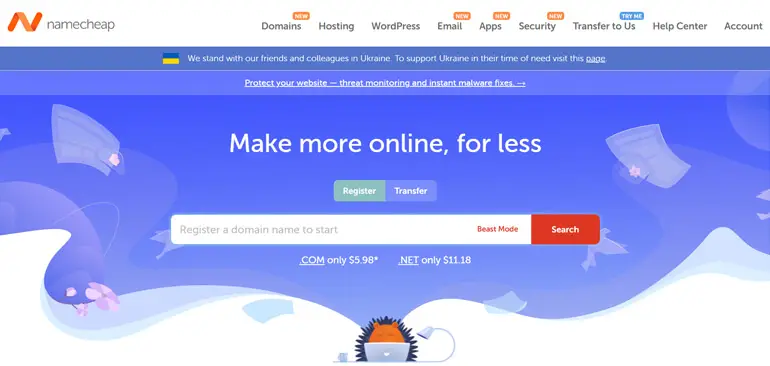 Namecheap 域名註冊網站