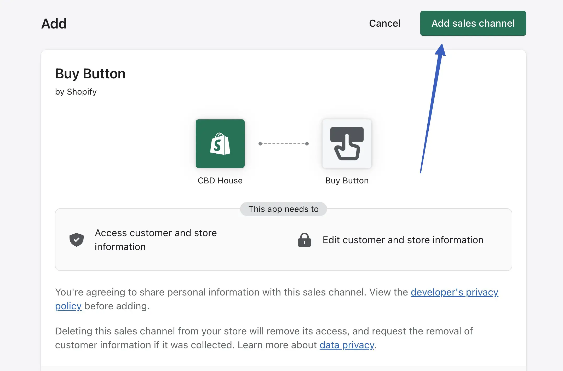 販売チャネルを追加して Shopify WordPress 統合を行う