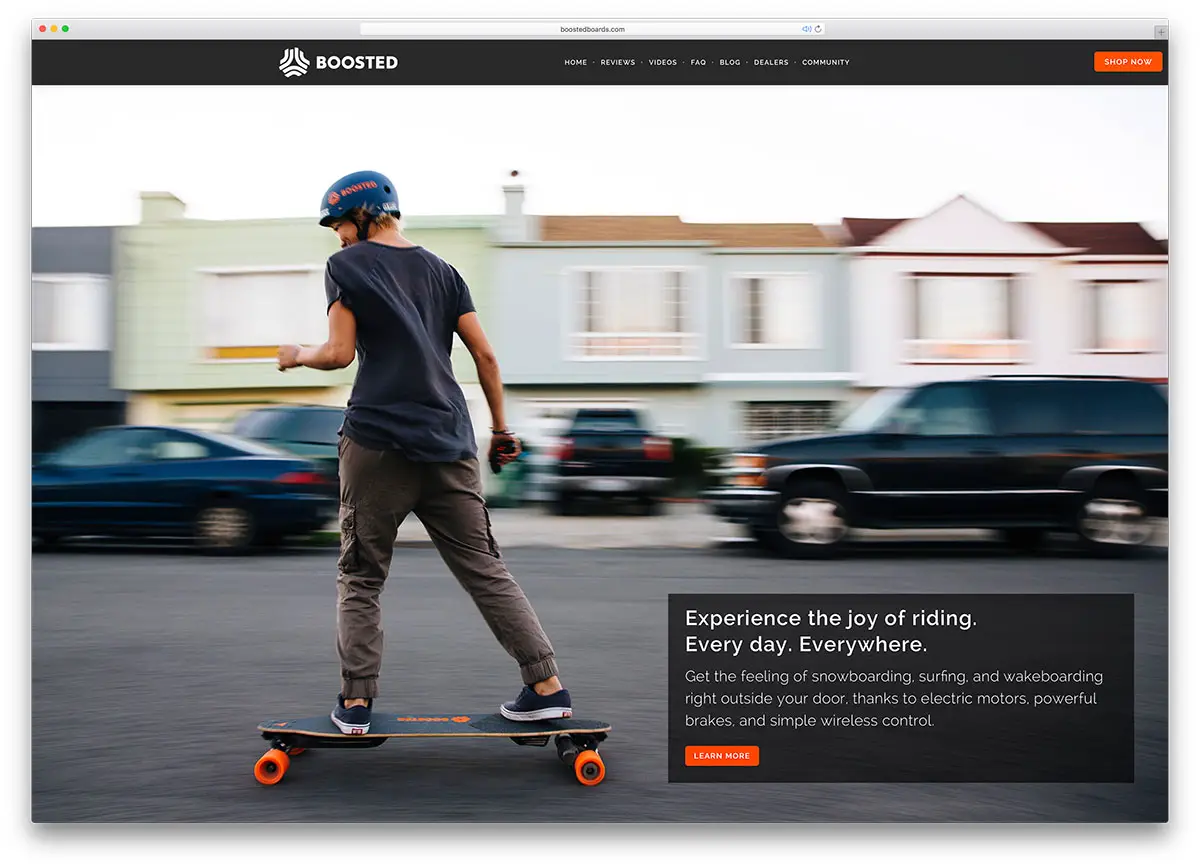 boostedboards-longboard-landing-page-with-brooklyn