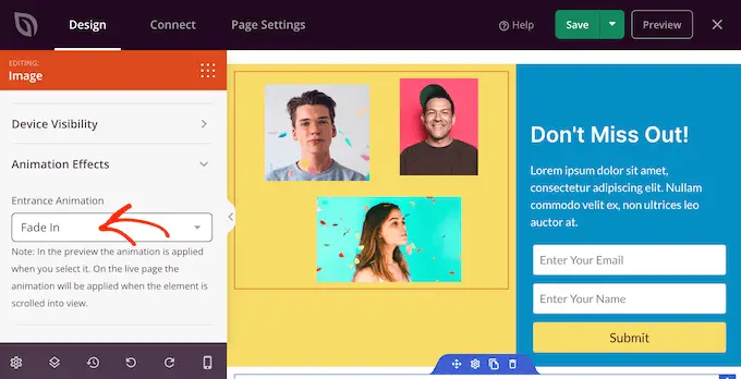إضافة الرسوم المتحركة إلى ووردبريس باستخدام SeedProd Adding animations to WordPress using SeedProd