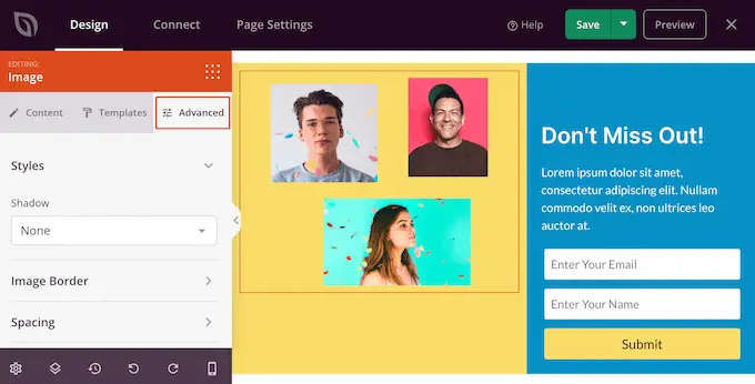 إضافة رسوم متحركة تتلاشى باستخدام SeedProd Adding fade animations using SeedProd