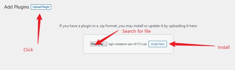 Installa WP Login Lockdown