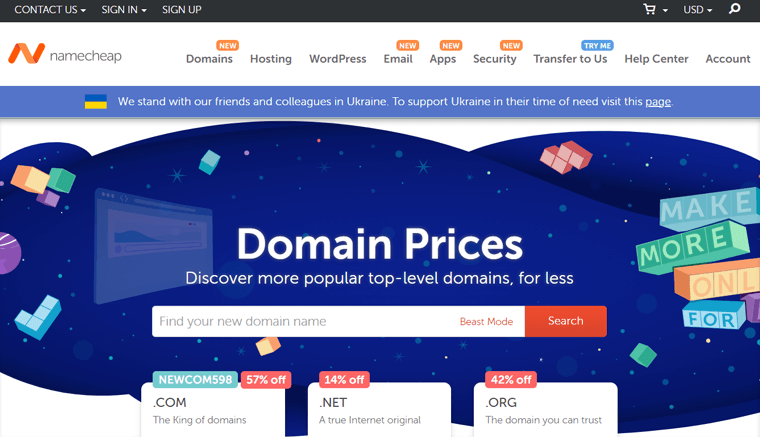 Prezzi del dominio Namecheap: quanto costa il sito web