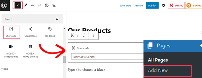 Come integrare i pulsanti di condivisione e la chat di WhatsApp in WordPress 7 Shortcode