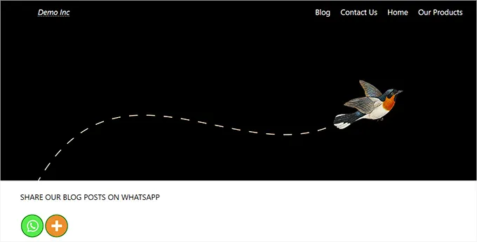 Come integrare i pulsanti di condivisione e la chat di WhatsApp in WordPress 12 WhatsApp share button