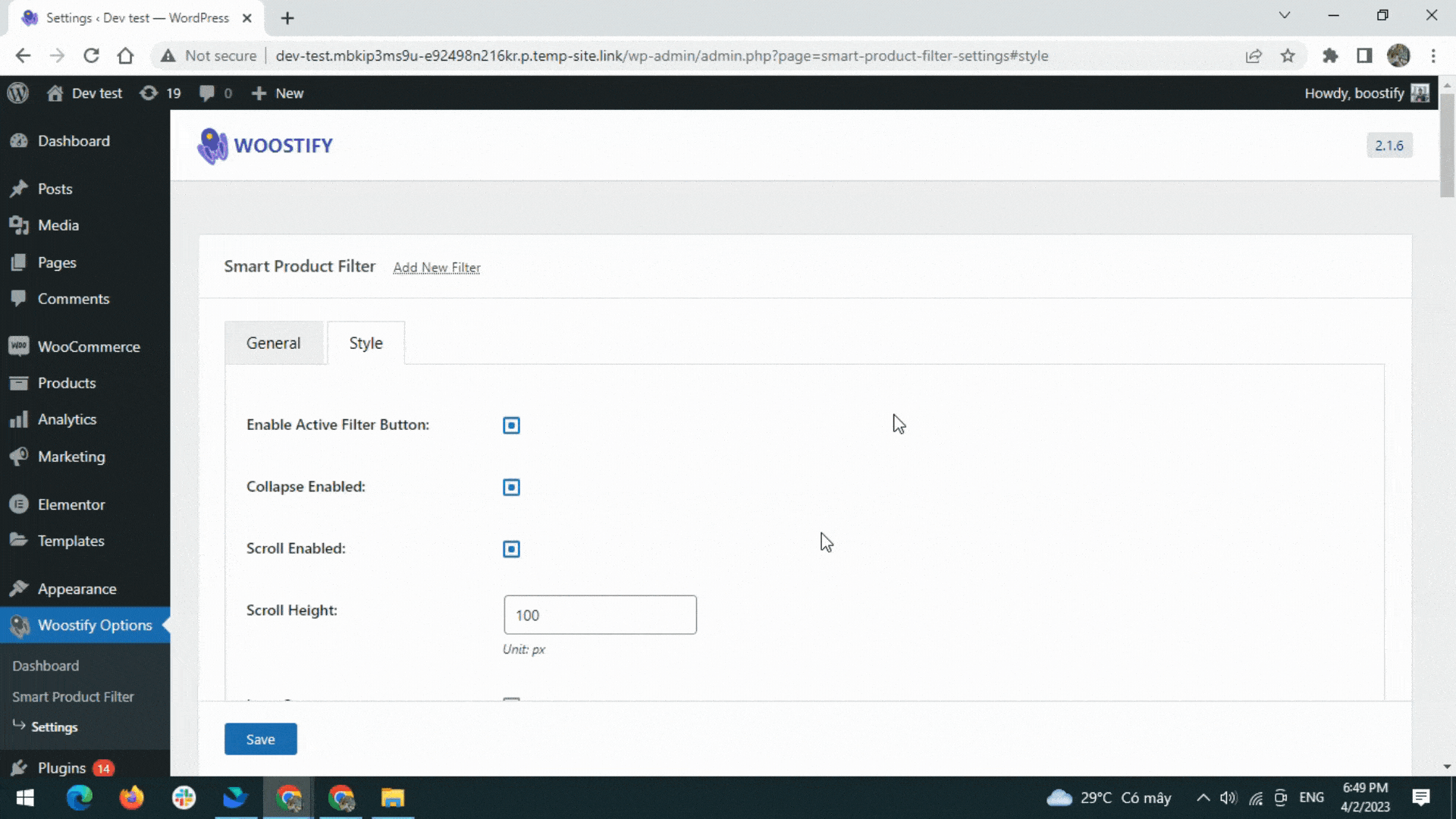 personalizzare i filtri dei prodotti WooCommerce