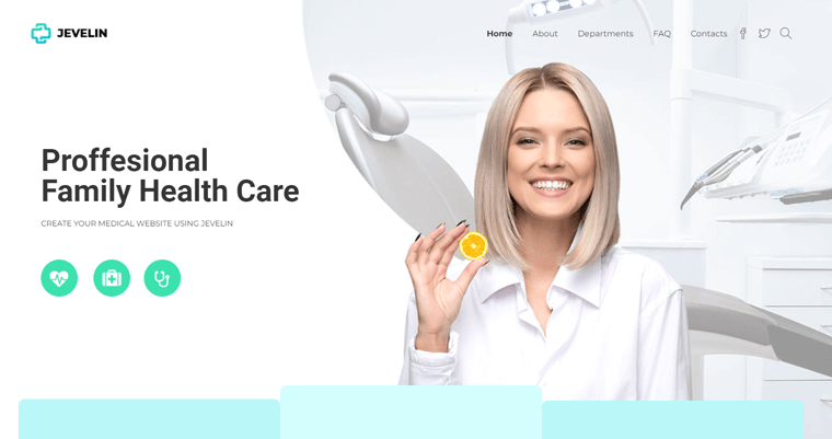 Tema WordPress per terapia multiuso Jevelin