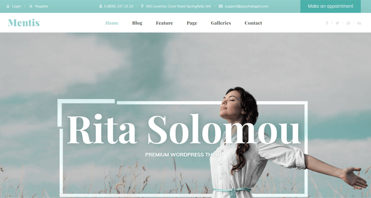 Tema WordPress di terapia Menticare