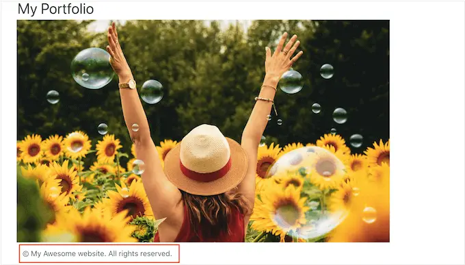 كيف تحمي صورك بإخلاء المسؤولية عن حقوق النشر How to protect your photos with a copyright disclaimer
