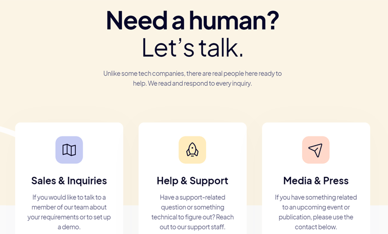 Phonesites AI Website Builder 联系页面