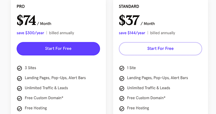 Harga Leadpage