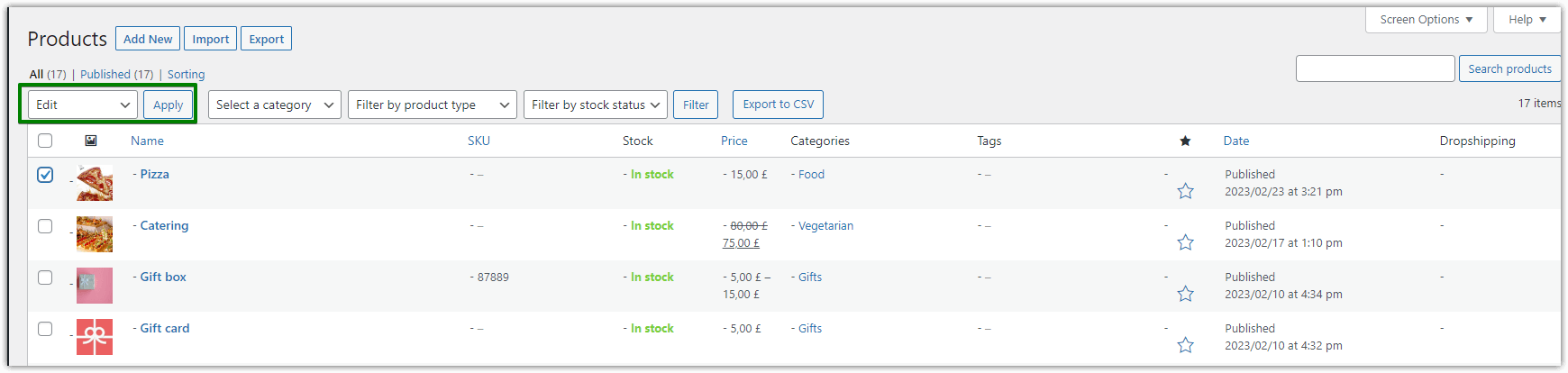 WooCommerce personalizar producto