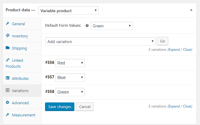 如何在 WooCommerce 中添加可变产品