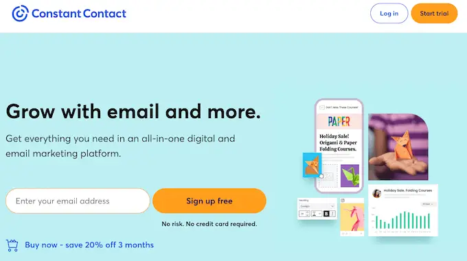 A resposta automática de contato constante The Constant Contact autoresponder