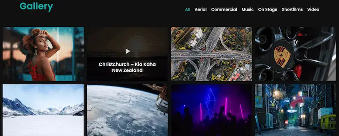Contoh tema vlog WordPress An example of a WordPress vlog theme