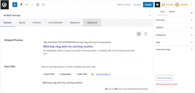 Plugin SEO AIOSEO The AIOSEO SEO plugin