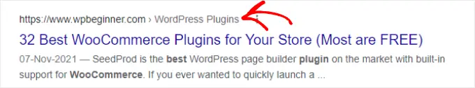 Breadcrumb nawigacji w wynikach wyszukiwania Breadcrumb Navigation Links in Search Results