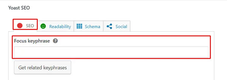 Fügen Sie Fokus-Keywords mit Yoast SEO hinzu