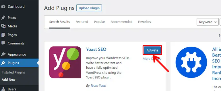 Aktivieren Sie Yoast SEO