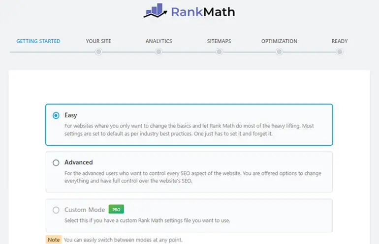 Wählen Sie Rang-Mathe-Modus