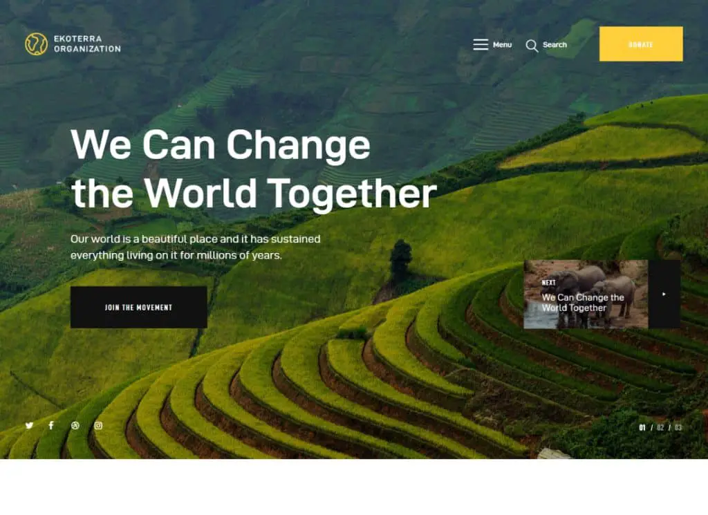 埃科泰拉 |社會行動主義、非營利組織和生態 WordPress 主題