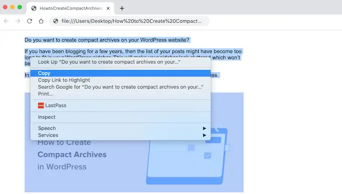 Google ドライブ ドキュメントを WordPress ウェブサイトにインポートする Importing a Google Drive document into a WordPress website