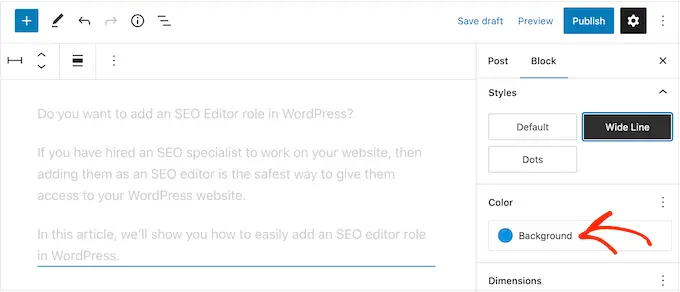 WordPress에서 Separator 블록의 스타일을 지정하는 방법 How to style the Separator block in WordPress