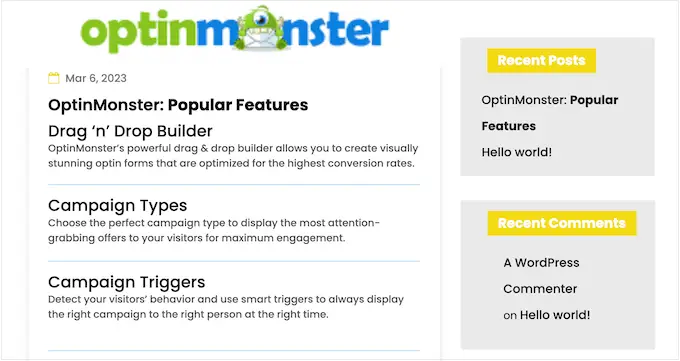 내장된 WordPress 도구를 사용하여 생성된 사용자 지정 모양 구분선 A custom shape divider, created using the built-in WordPress tools
