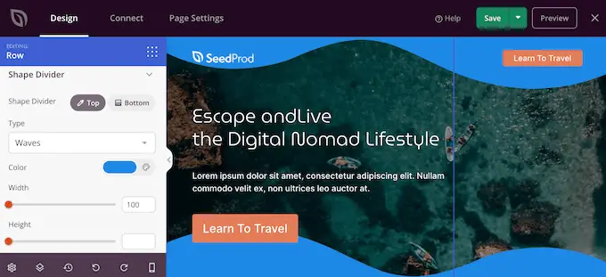 WordPress에서 사용자 정의 모양 구분선 만들기 Creating a custom shape divider in WordPress