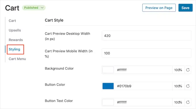 Agregar su propia marca a un carrito de WooCommerce Adding your own branding to a WooCommerce cart