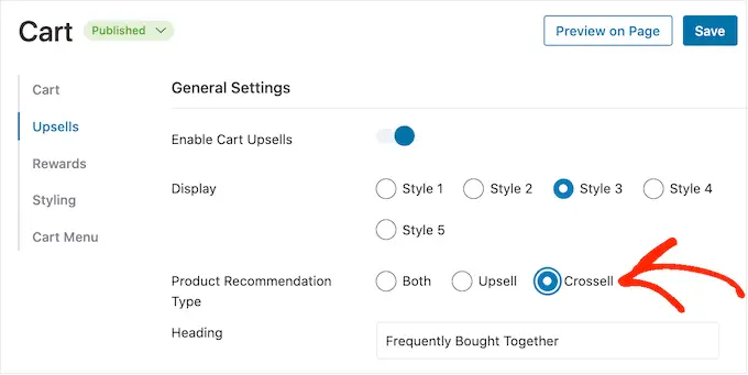 Configuración de recomendaciones de productos de FunnelKit FunnelKit's product recommendation settings