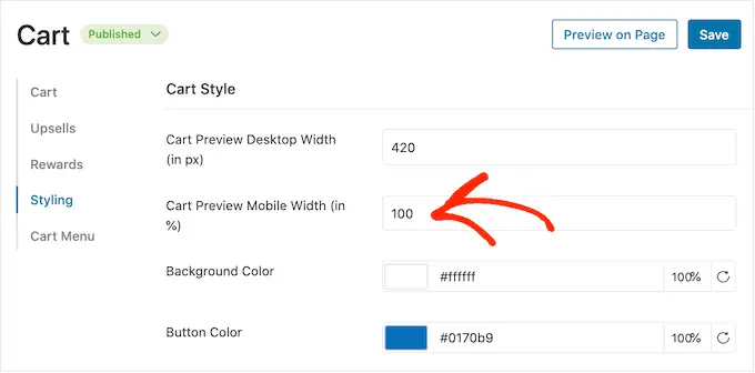 Crear una página de carrito adaptable a dispositivos móviles Create a mobile responsive cart page