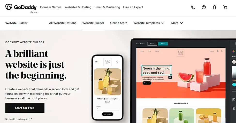 Pembuat situs web GoDaddy