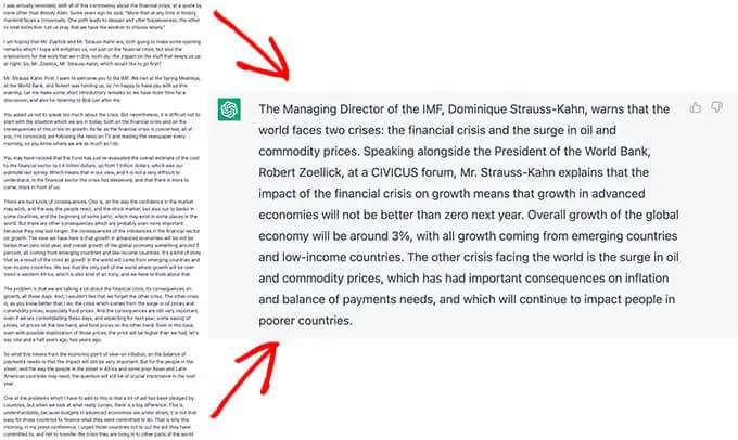 ChatGPT 텍스트 요약 ChatGPT text summary
