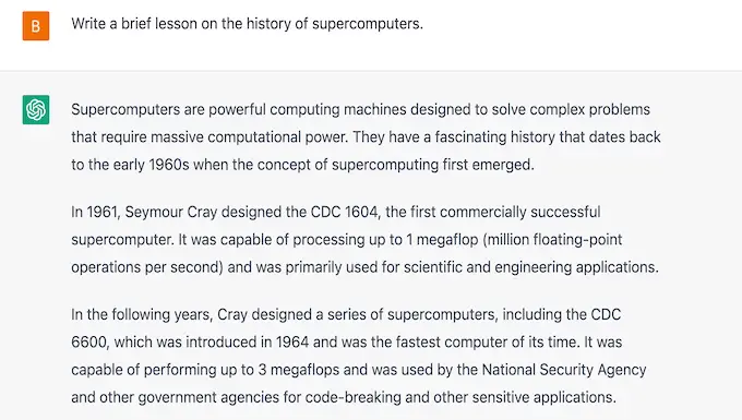 슈퍼컴퓨터에 대한 ChatGPT 수업 ChatGPT lesson on supercomputers