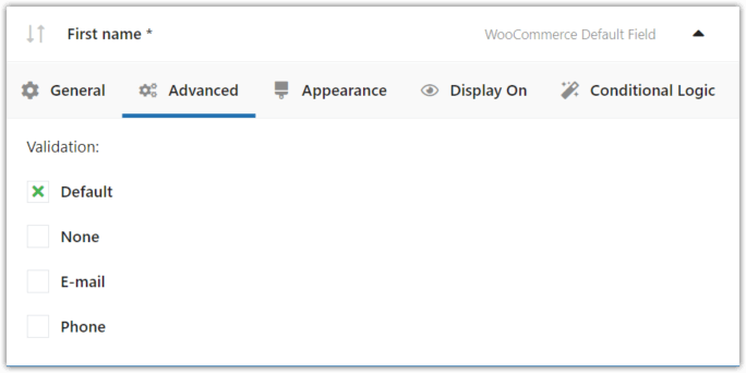 WooCommerce 订单页面自定义字段的验证