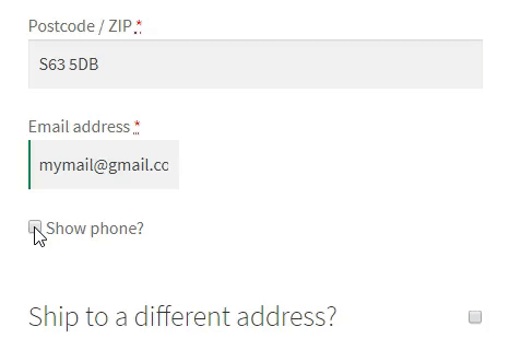 基于条件的 WooCommerce 结帐自定义字段