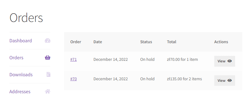 woocommerce hesabım eklentisi özelleştirmesi