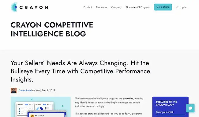 Contoh desain blog: Krayon