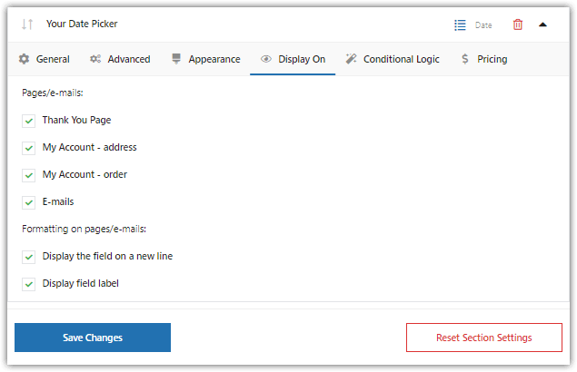 Votre champ WooCommerce Delivery DatePicker : Afficher le