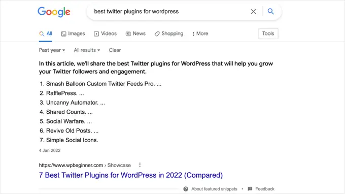 I sommari vengono utilizzati anche nei frammenti in primo piano Tables of Contents Are Also Used in Featured Snippets