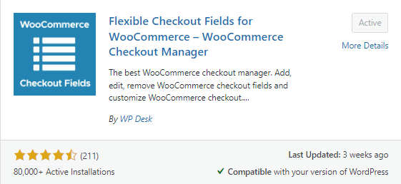 campos de pago flexibles en el repositorio de WP