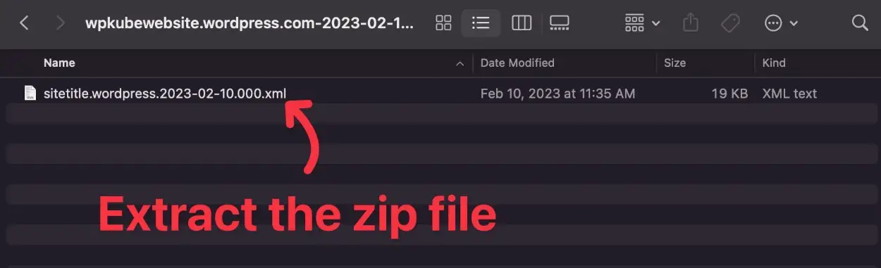 قم باستخراج ملف zip للتنزيل
