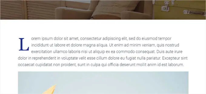 Pratinjau plugin drop cap