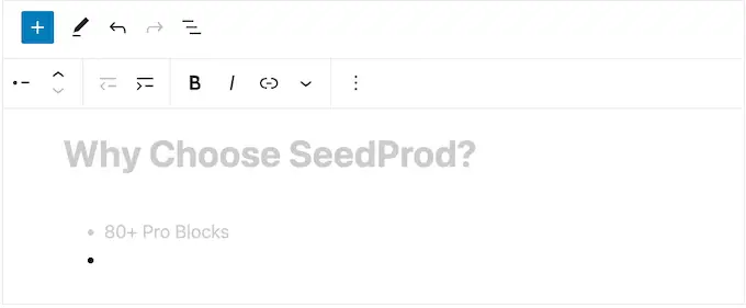 Ajouter une liste à puces à WordPress Adding a bullet point list to WordPress