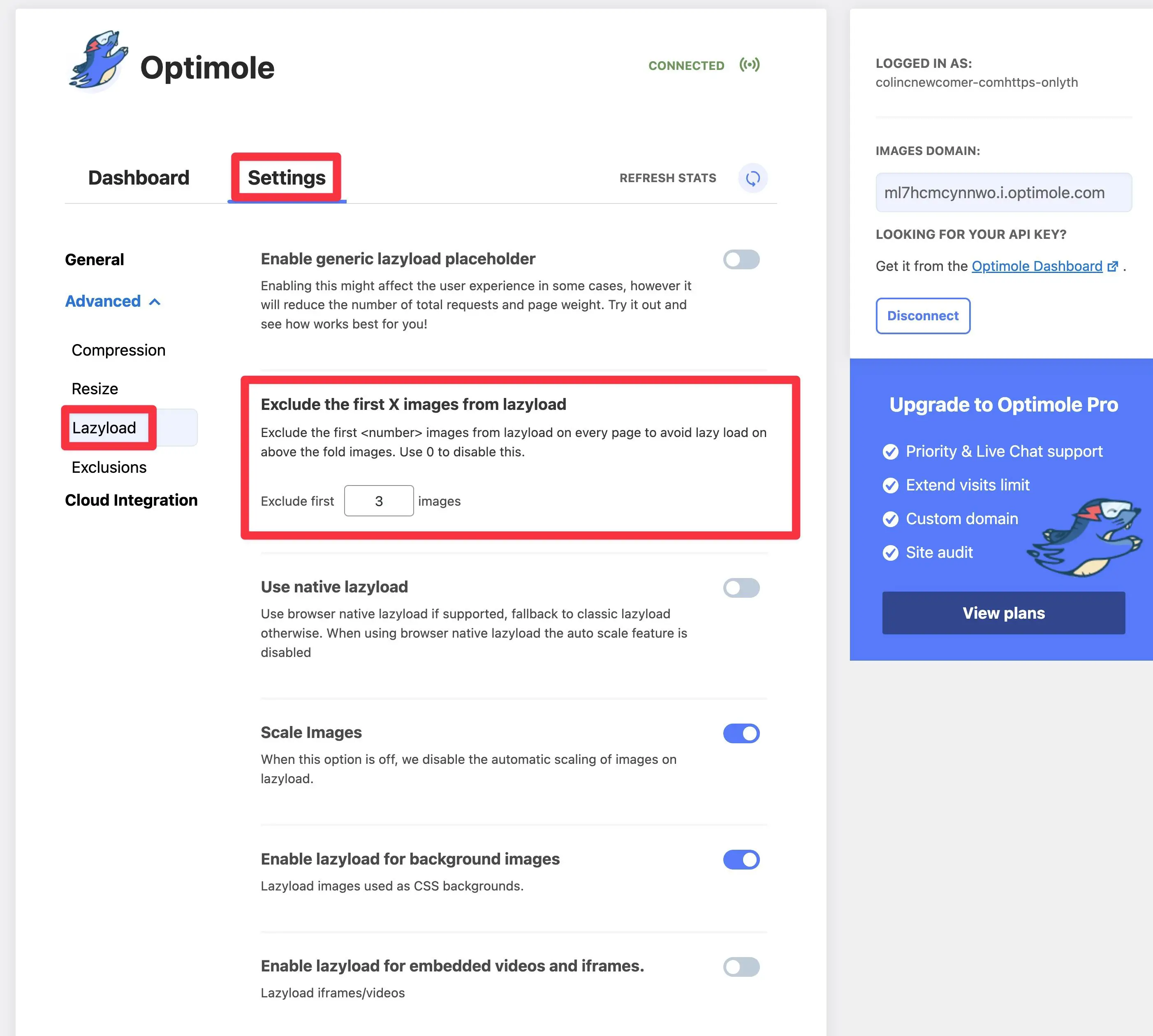 cara memperbaiki diagnostik Gambar Cat Konten Terbesar yang Lazily Loaded dengan Optimole