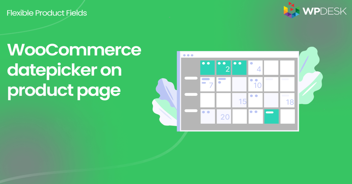 WooCommerce 日期選擇器