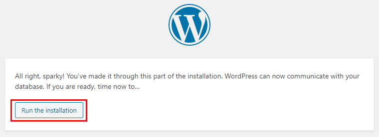 Ejecute la instalación de WordPress: cree un sitio web de reservas